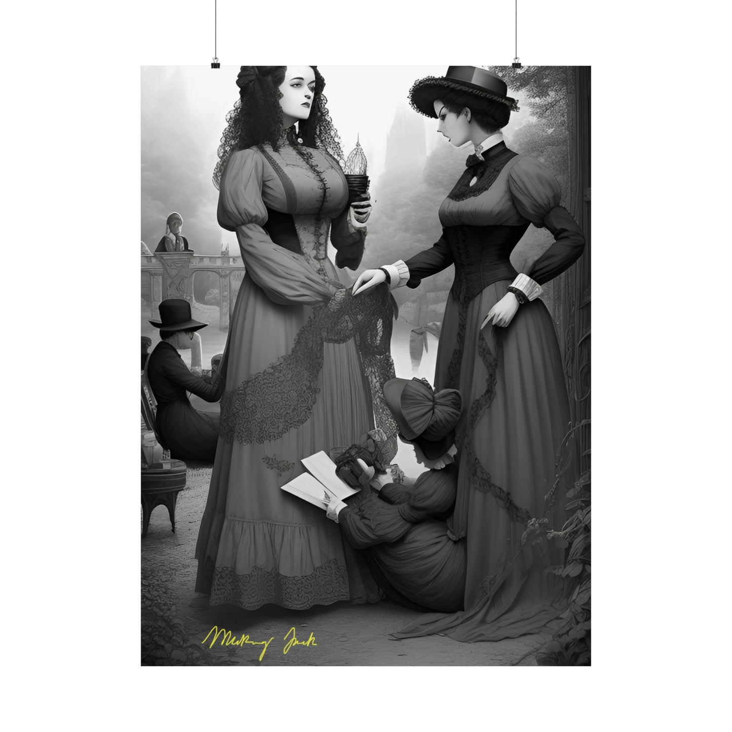 Victorian Ladies Day Out Matte Vertical Posters
