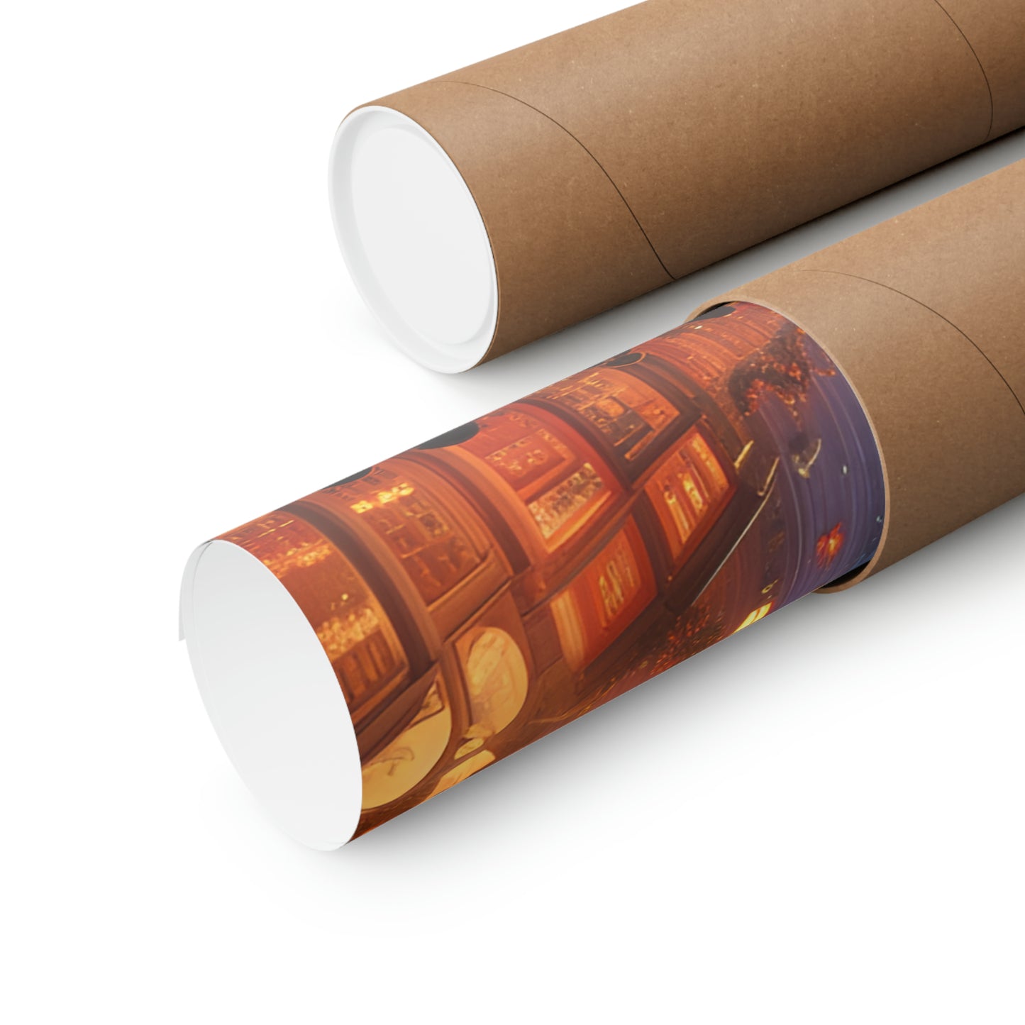 Christmas Shoppers Matte Vertical Posters
