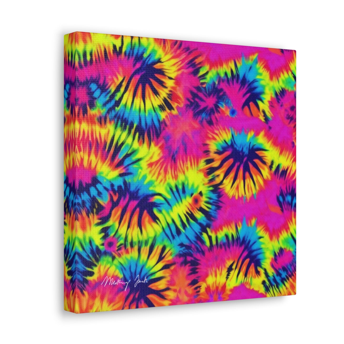Neon Dandelions Canvas Gallery Wraps