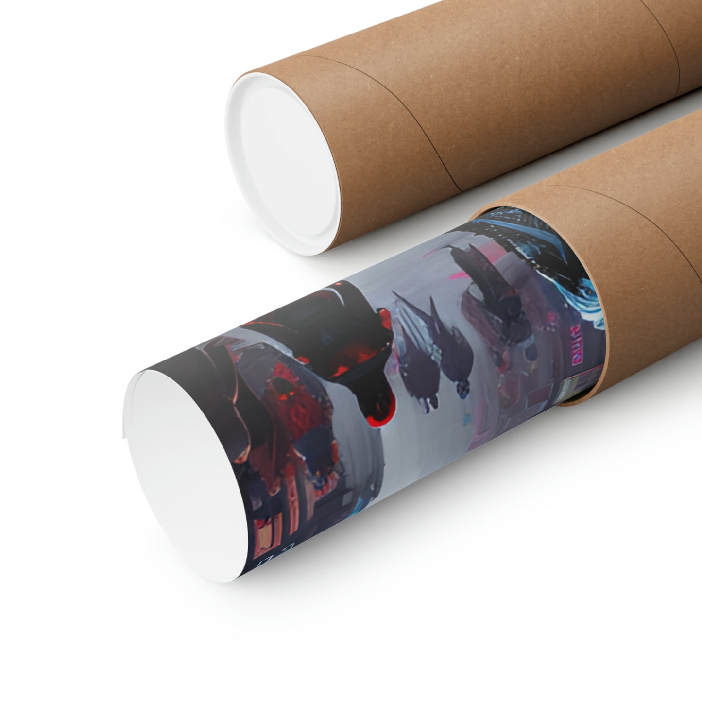 High Street into the Future Matte Vertical Posters