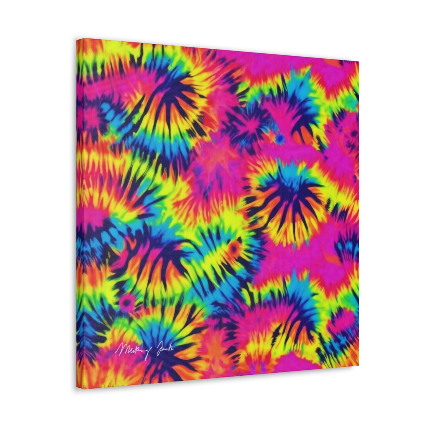 Neon Dandelions Canvas Gallery Wraps