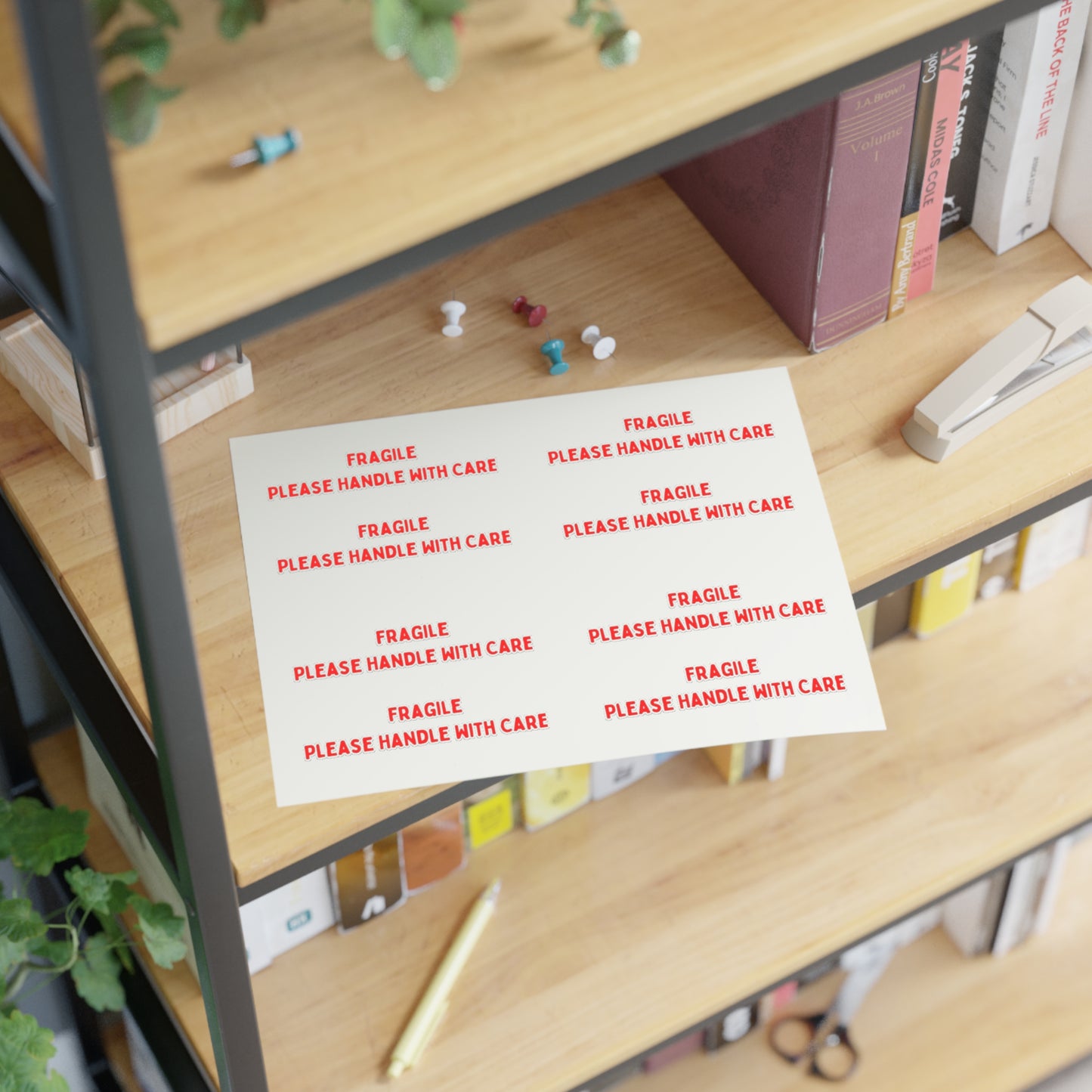 Fragile Sticker Sheets (8 stickers per 11x8.5 sheet)