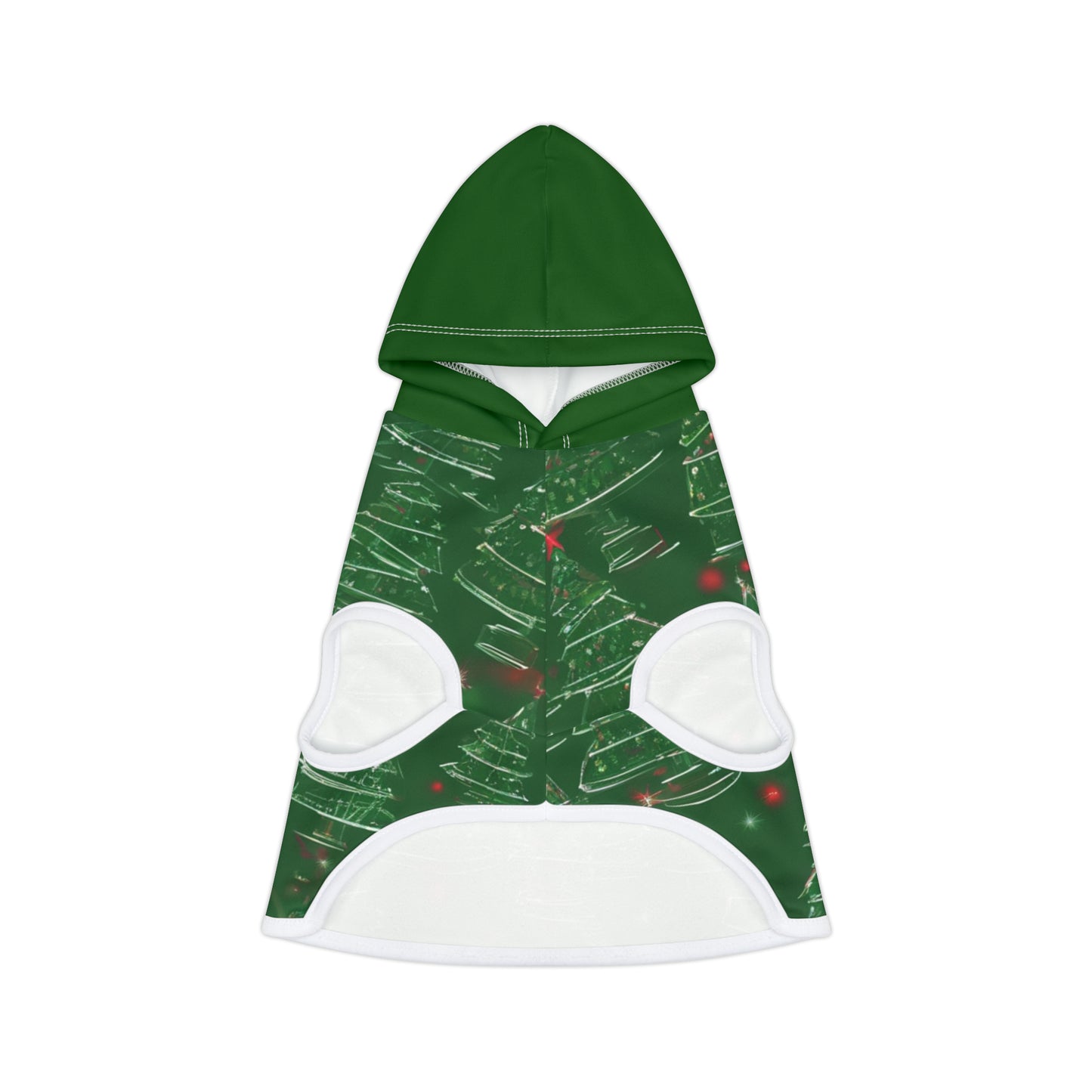 Christmas Tree Green Hood Pet Hoodie