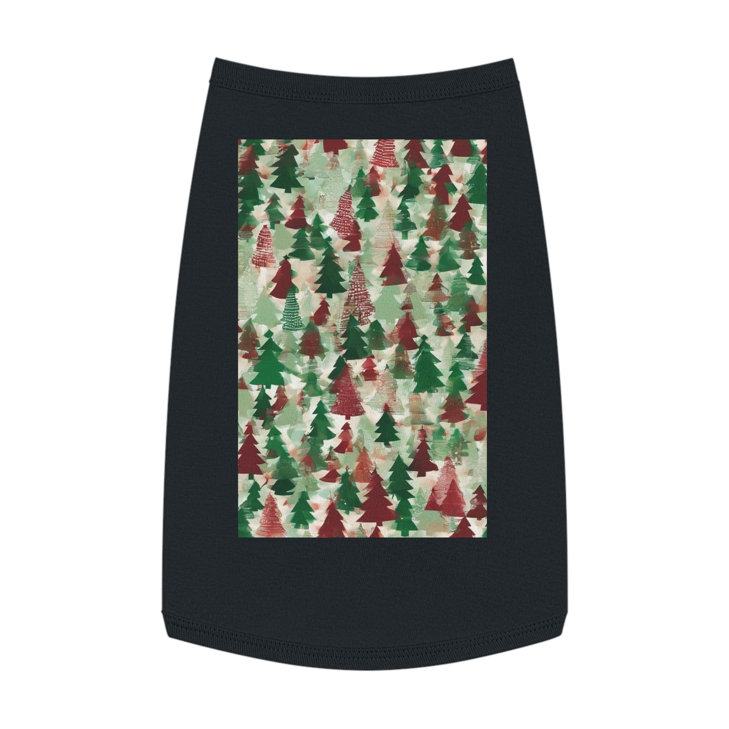 Pet Tank Top Christmas Tree Forest