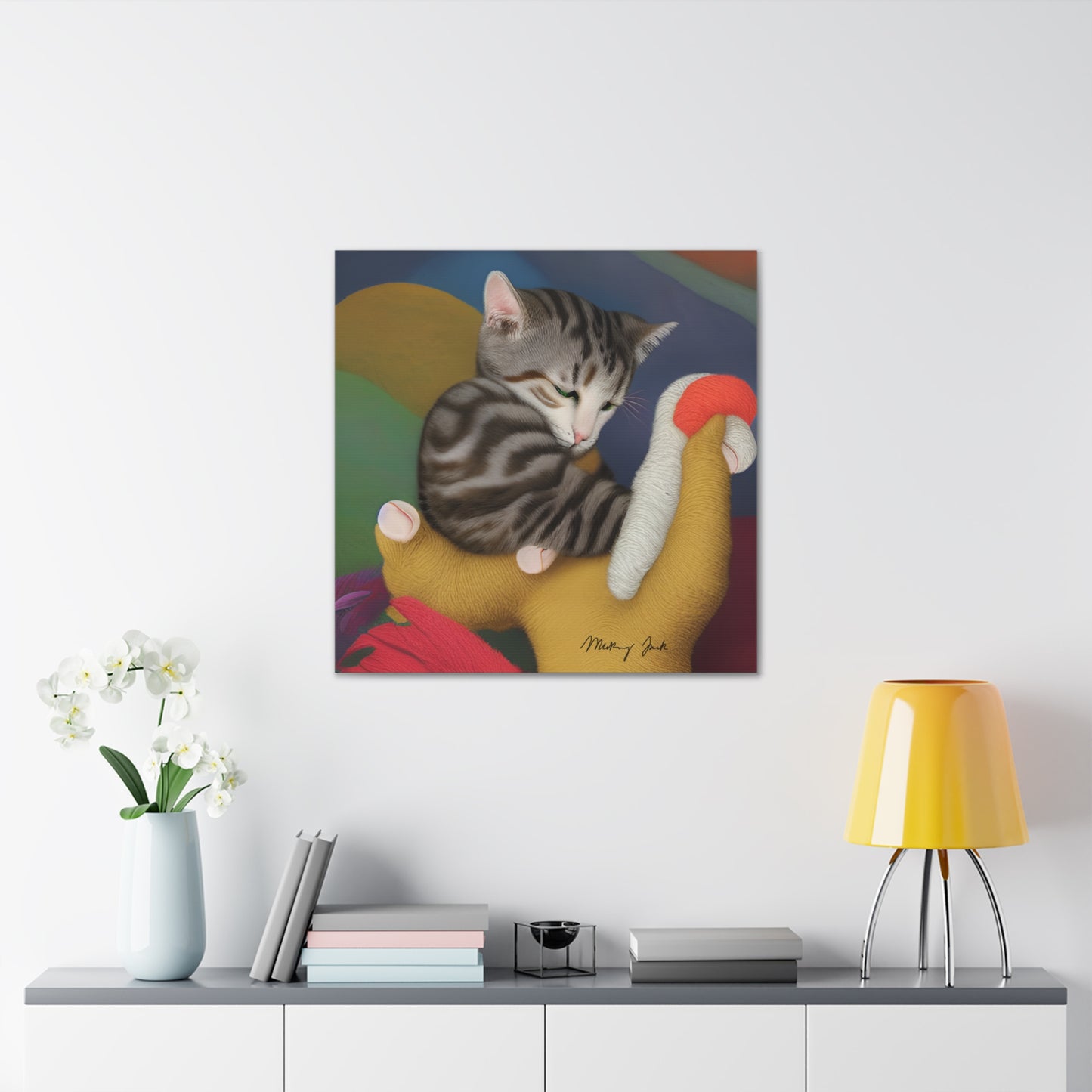 Sleeping Cat Canvas Gallery Wraps