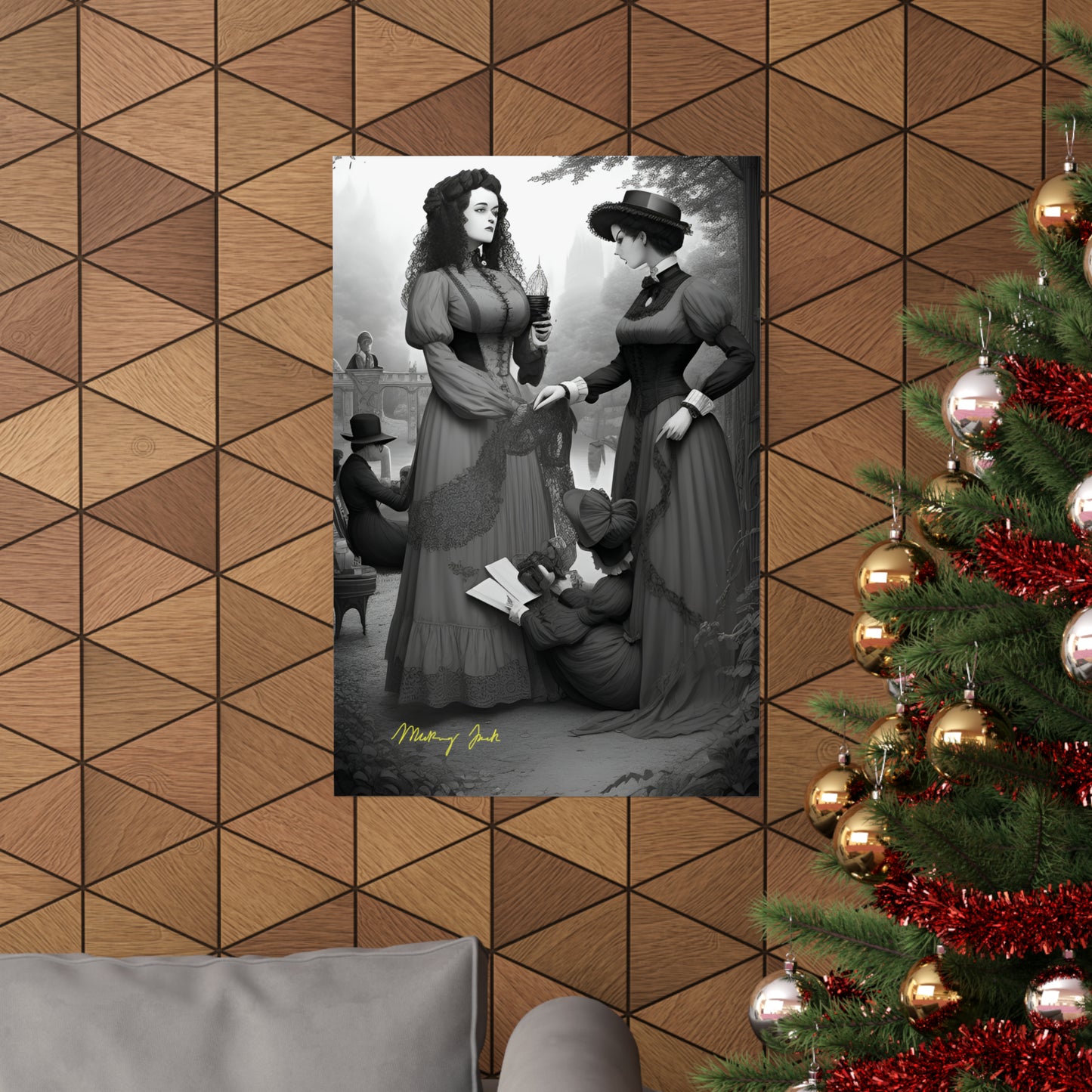 Victorian Ladies Day Out Matte Vertical Posters