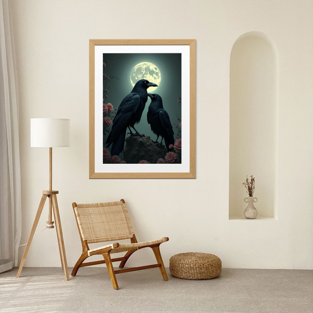 Ravens in the Moonlight