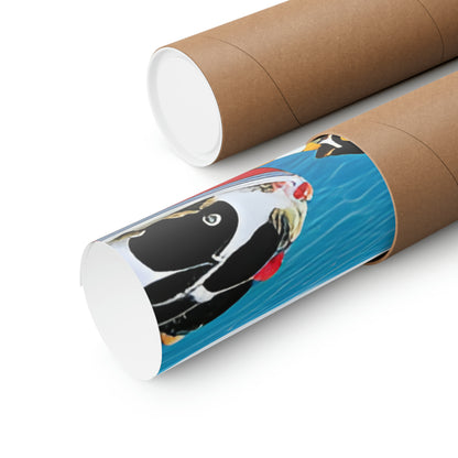 Penguin City Matte Vertical Posters