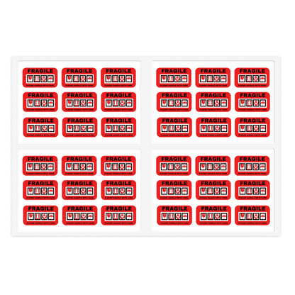 Fragile & Please Handle With Care (36 stickers per 11x8.5 size sheet)