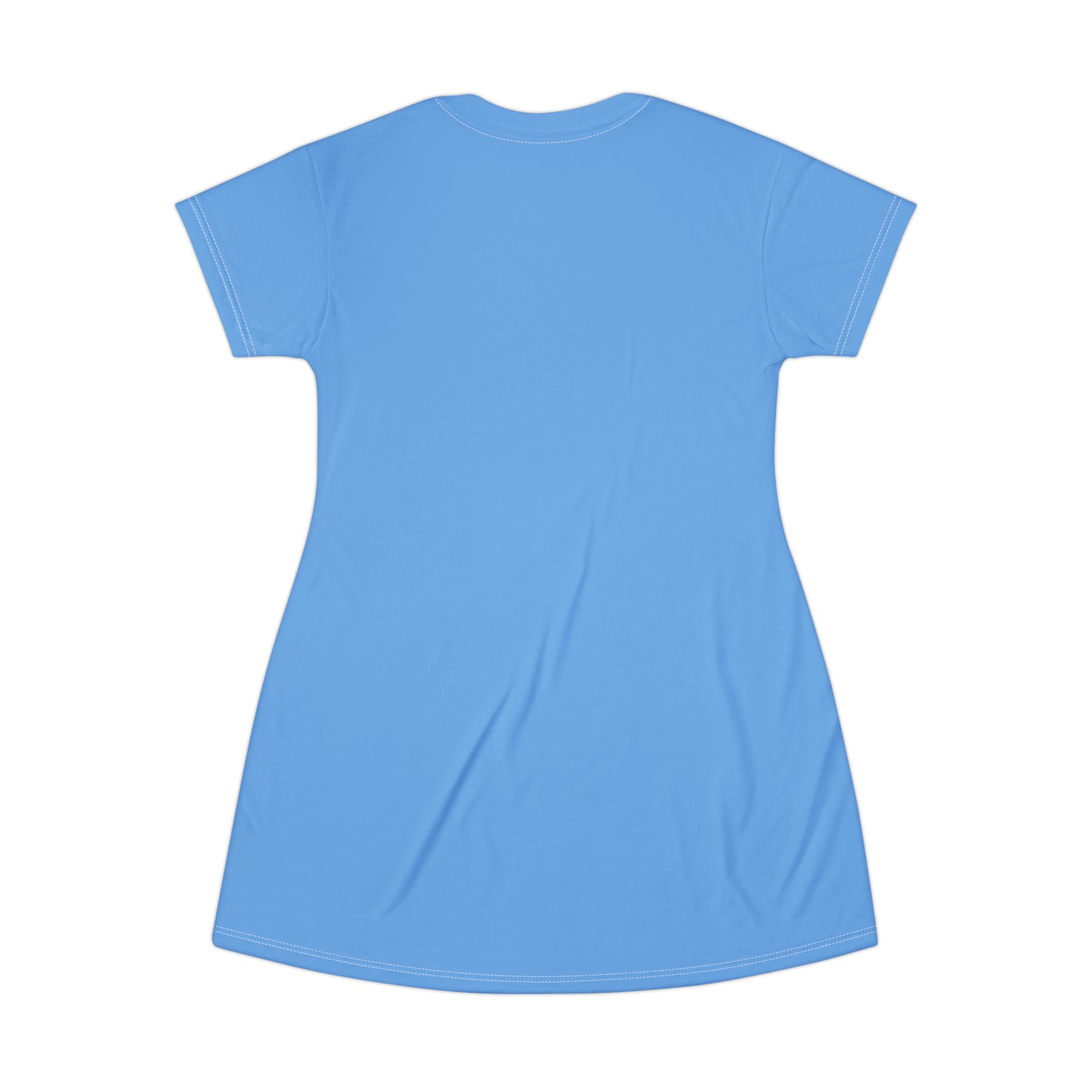 Good Witch T-Shirt Dress (AOP) light blue