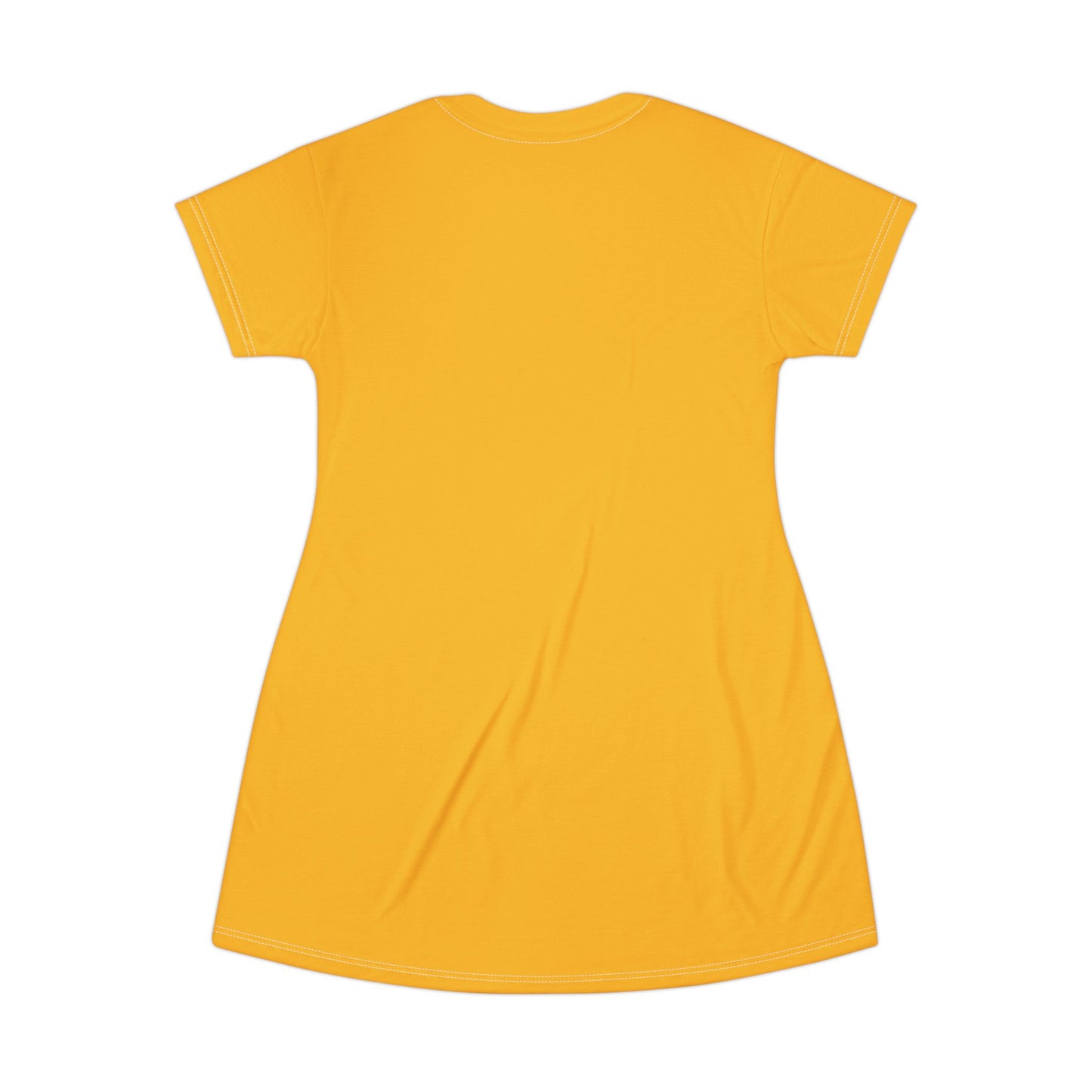 Good Witch T-Shirt Dress (AOP) yellow