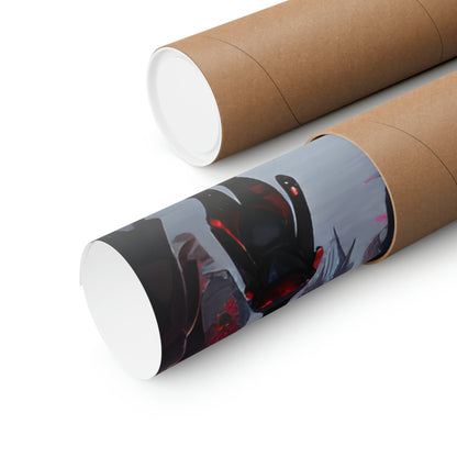 High Street into the Future Matte Vertical Posters