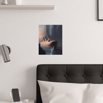 Night Ship Cruise Satin Poster (210gsm)