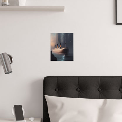 Night Ship Cruise Satin Poster (210gsm)