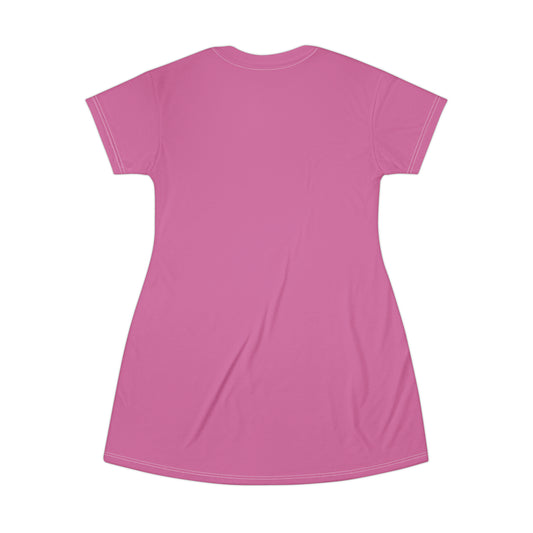 Good Witch T-Shirt Dress (AOP) light pink