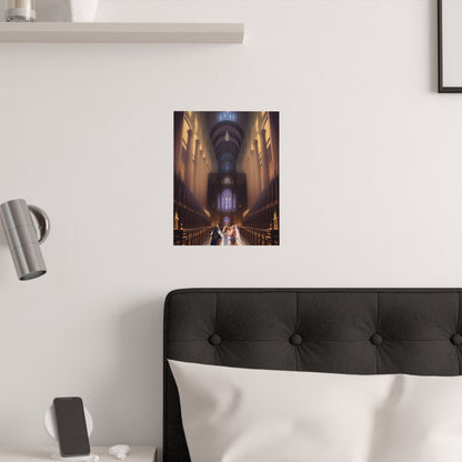 Futuristic Wedding Satin Poster (210gsm)
