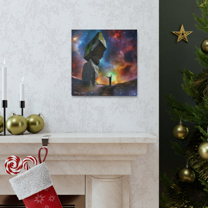 Peaceful Starry Medieval Stone Canvas Gallery Wraps