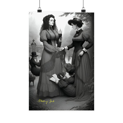 Victorian Ladies Day Out Matte Vertical Posters