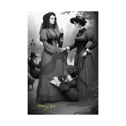 Victorian Ladies Day Out Matte Vertical Posters