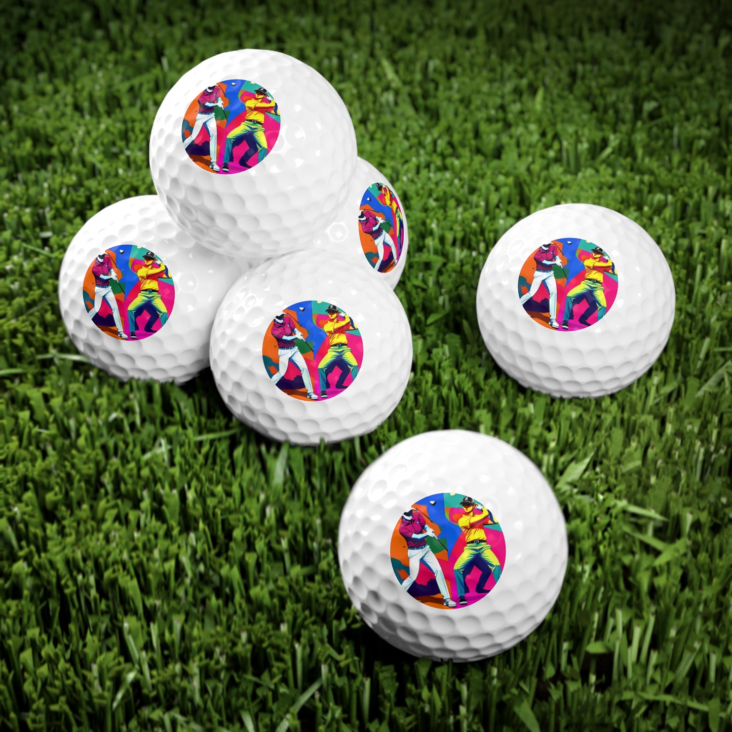 Neon 1 Golf Balls, 6pcs