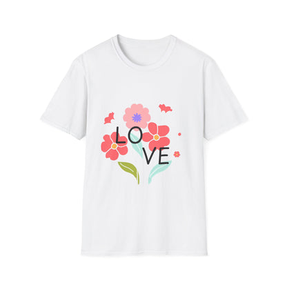 Floral T-Shirt - Flowers Bursting of Young Love
