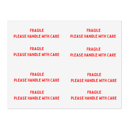 Fragile Sticker Sheets (8 stickers per 11x8.5 sheet)