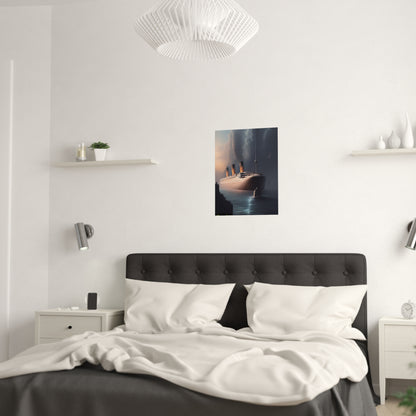 Night Ship Cruise Satin Poster (210gsm)