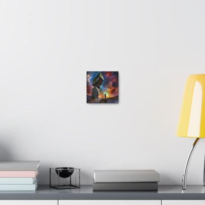 Peaceful Starry Medieval Stone Canvas Gallery Wraps