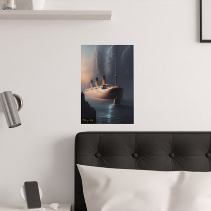 Night Ship Cruise Satin Poster (210gsm)