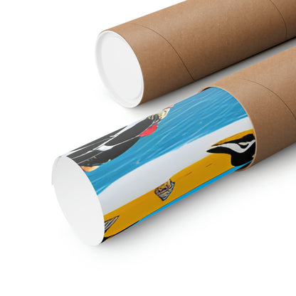 Penguin City Matte Vertical Posters