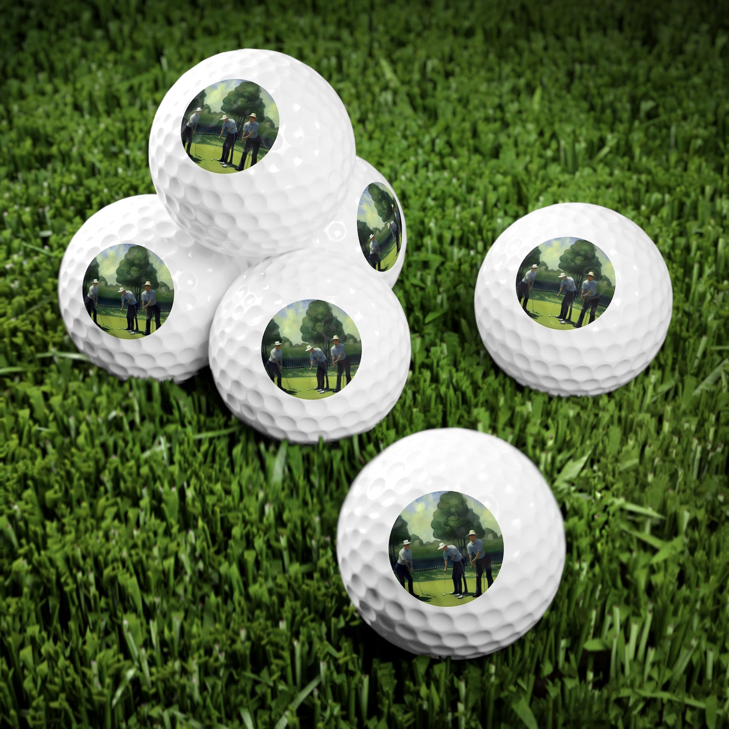 English Summer Golf Balls, 6pcs