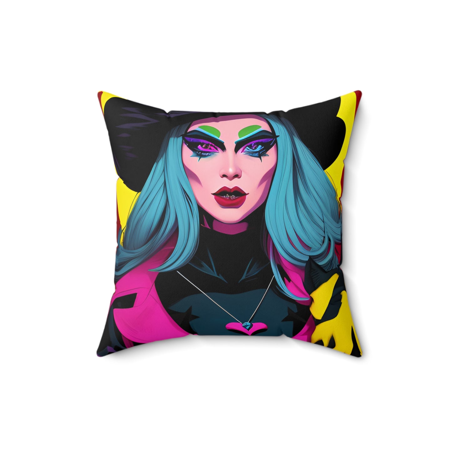 Witch Spun Polyester Square Pillow