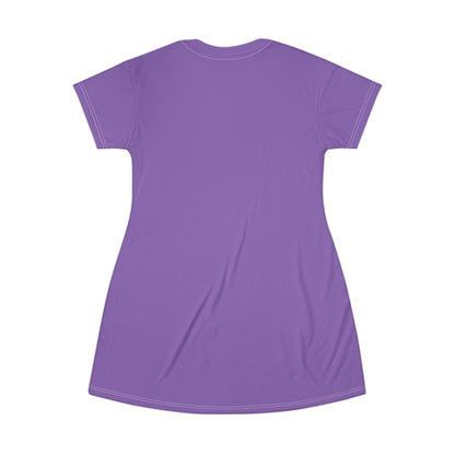 Good Witch T-Shirt Dress (AOP) purple