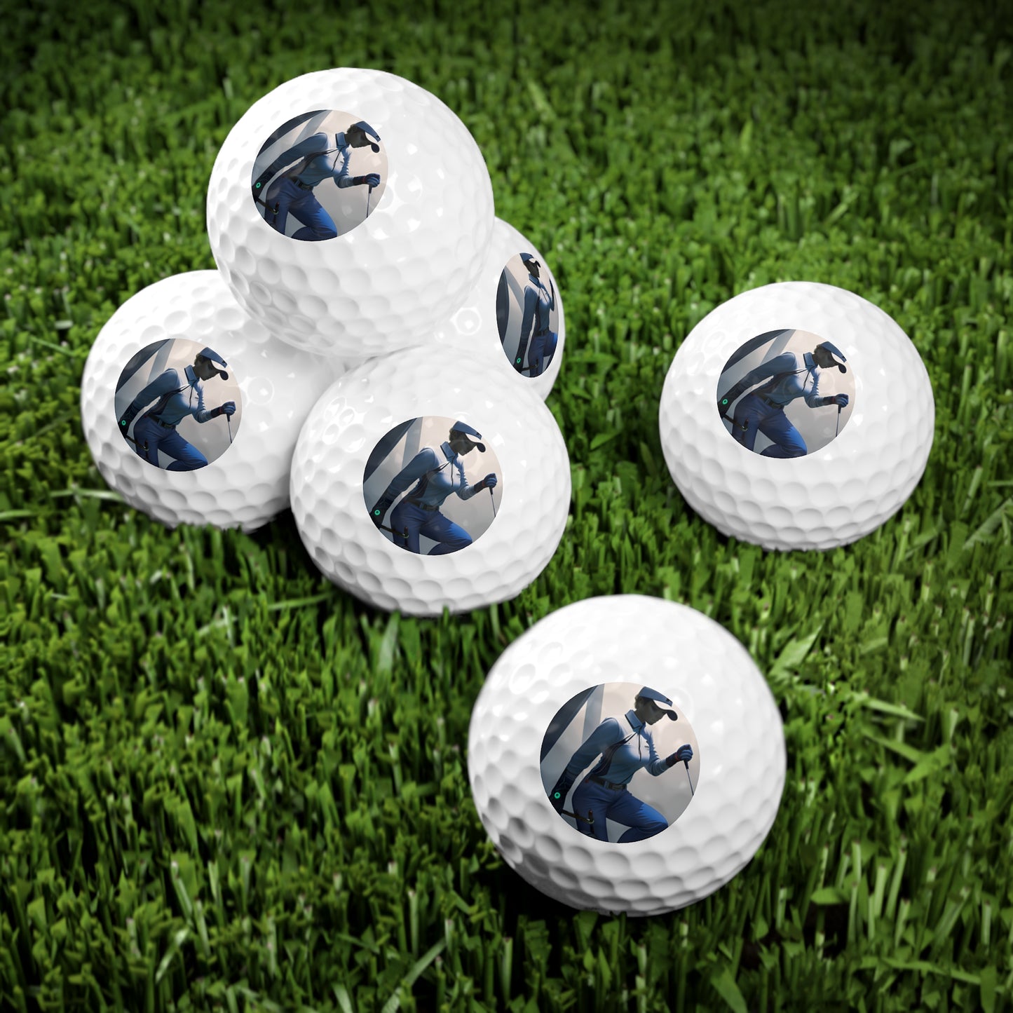 Lady Captain Blue Golf Balls, 6pcs