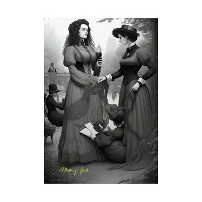 Victorian Ladies Day Out Matte Vertical Posters