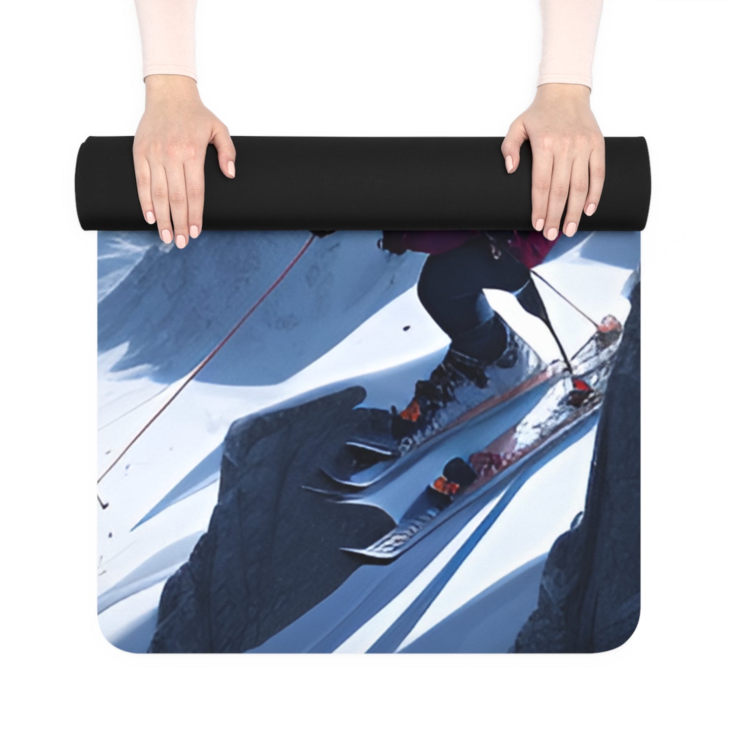 Mountain Ski Rubber Yoga Mat