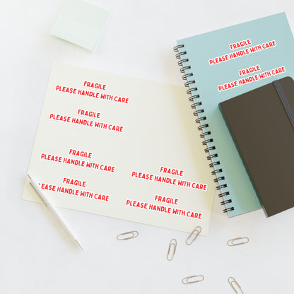Fragile Sticker Sheets (8 stickers per 11x8.5 sheet)