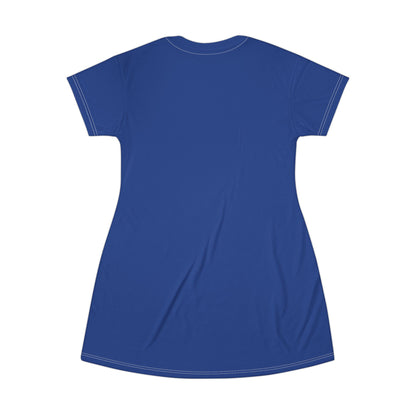Good Witch T-Shirt Dress (AOP) navy