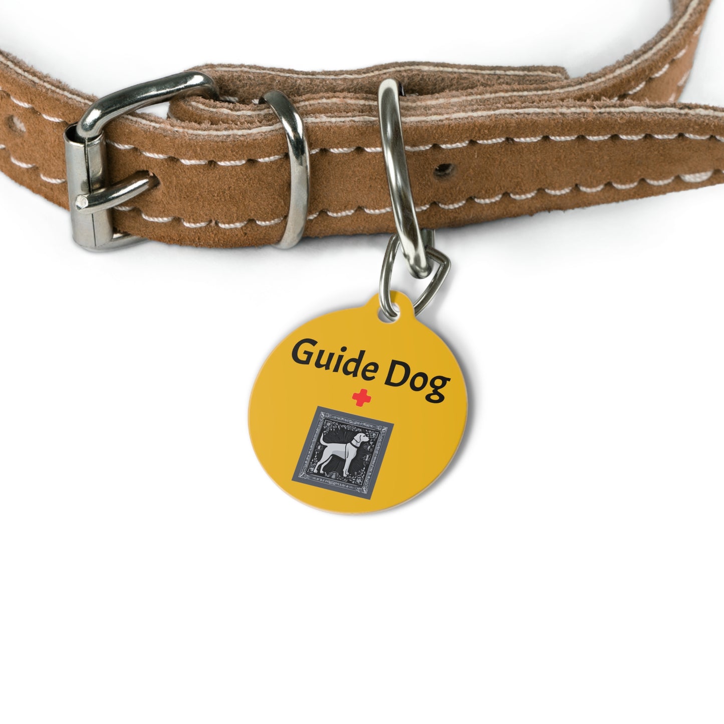 Guide Dog Pet Tag Yellow