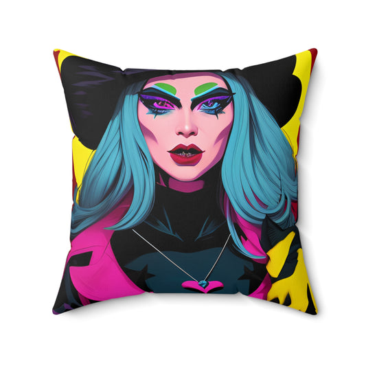 Witch Spun Polyester Square Pillow