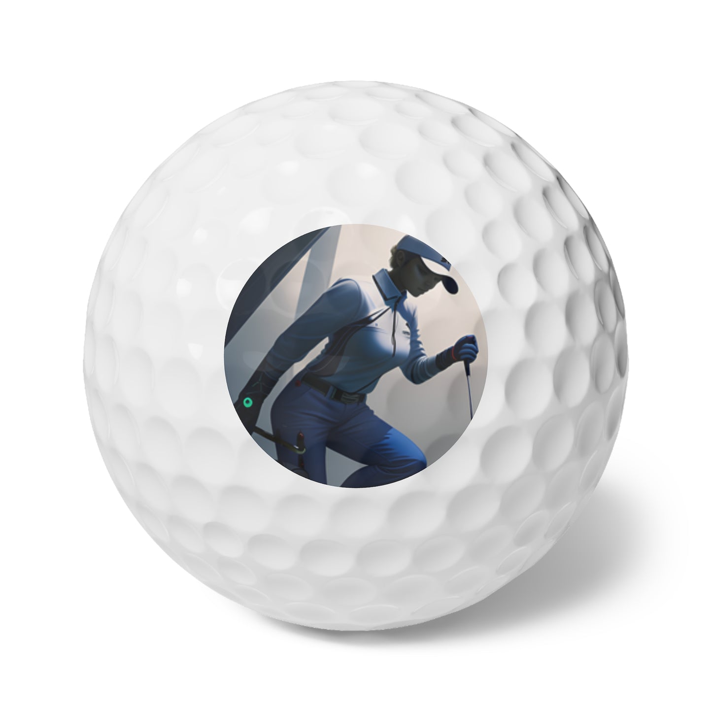 Lady Captain Blue Golf Balls, 6pcs