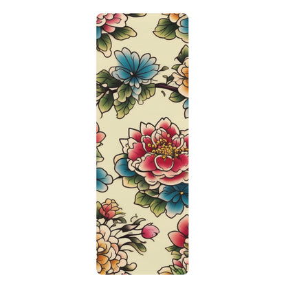 Flowers Melody Rubber Yoga Mat
