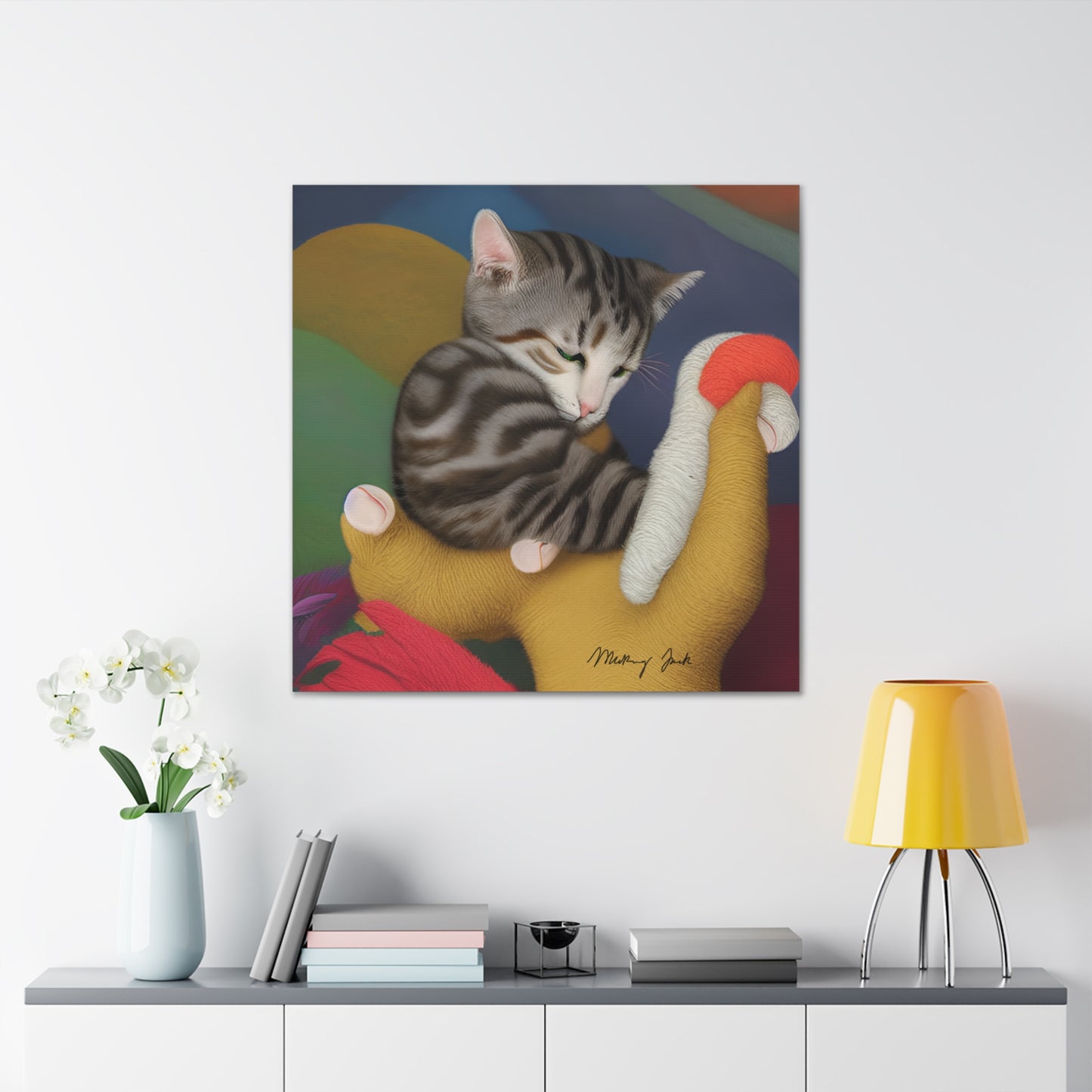 Sleeping Cat Canvas Gallery Wraps