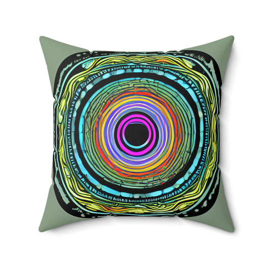 Rings 1 Spun Polyester Square Pillow