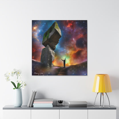 Peaceful Starry Medieval Stone Canvas Gallery Wraps