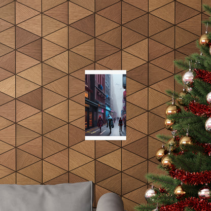 High Street into the Future Matte Vertical Posters