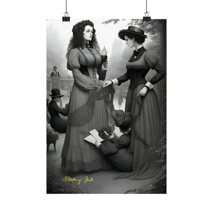 Victorian Ladies Day Out Matte Vertical Posters