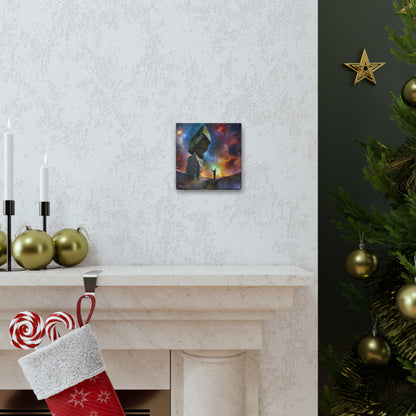 Peaceful Starry Medieval Stone Canvas Gallery Wraps