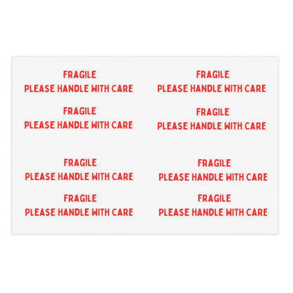 Fragile Sticker Sheets (8 stickers per 11x8.5 sheet)