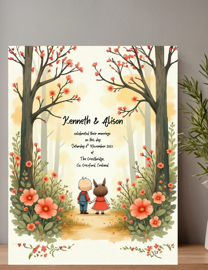 Forest Walk Marriage Memoir Print
